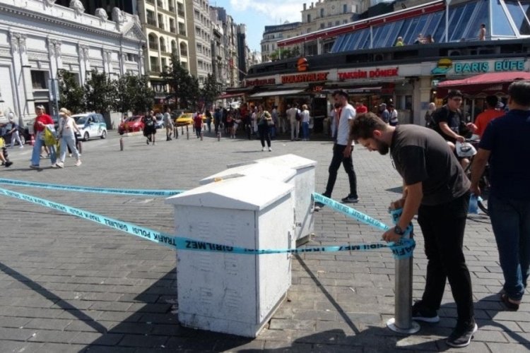 İstanbul'da tehlike sa&ccedil;an trafonun etrafına şerit &ccedil;ekildi