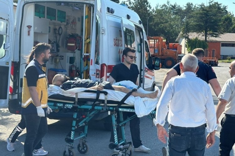 Bartın'da motorlu testereyle odun kesen kişinin bacağı koptu