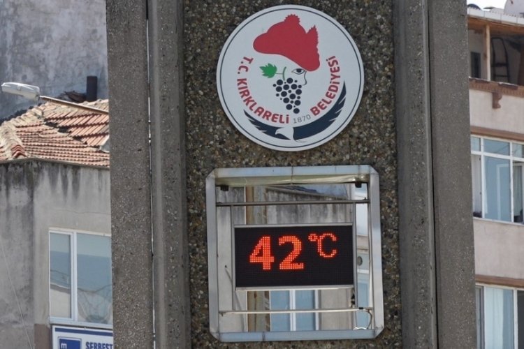 Kırklareli 42 dereceyi g&ouml;rd&uuml;:Sıcak hava olumsuz etkiledi!