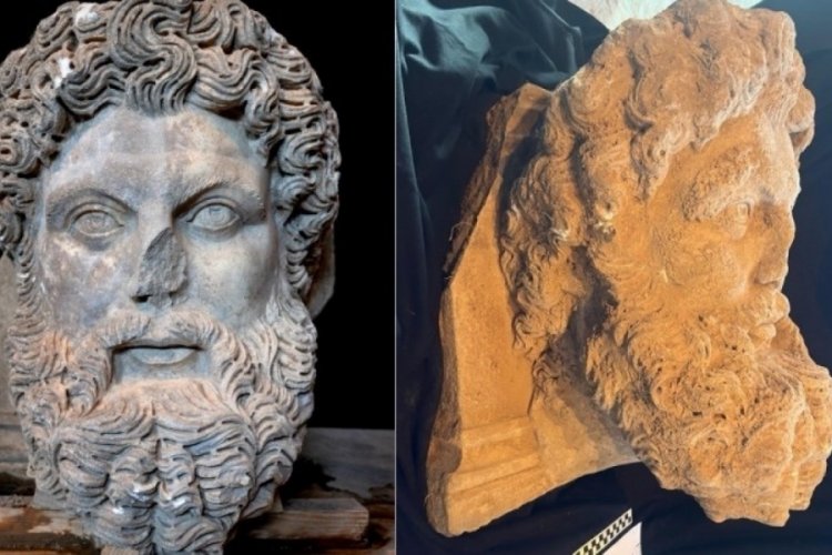Aphrodisias'ta benzersiz bir eser: Kolosal Zeus Başı