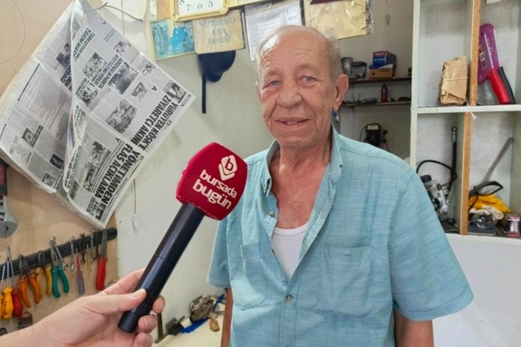 Bursa'da yok olmaya y&uuml;z tutmuş mesleğini 60 yıldır hi&ccedil; bırakmadı!