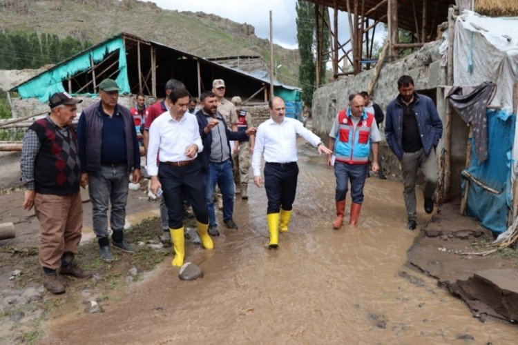 Erzurum'da sel felaketi!