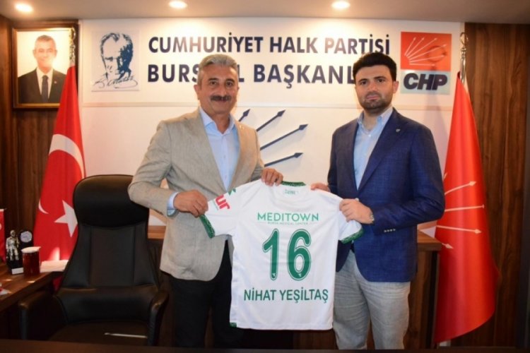 Bursaspor'dan CHP Bursa İl Başkanlığı'na ziyaret