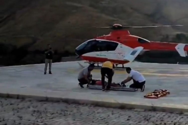 Helikopter ambulans 4 yaşındaki &ccedil;ocuk i&ccedil;in havalandı