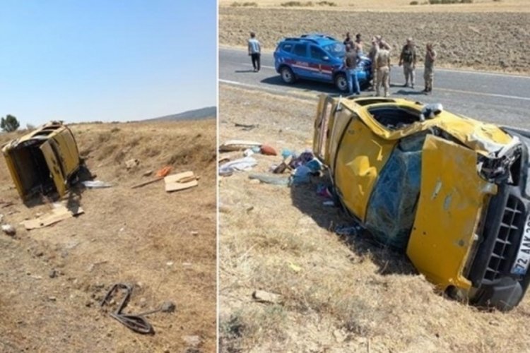 Diyarbakır'da hafif ticari ara&ccedil; devrildi: 1 &ouml;l&uuml;, &ccedil;ok sayıda yaralı