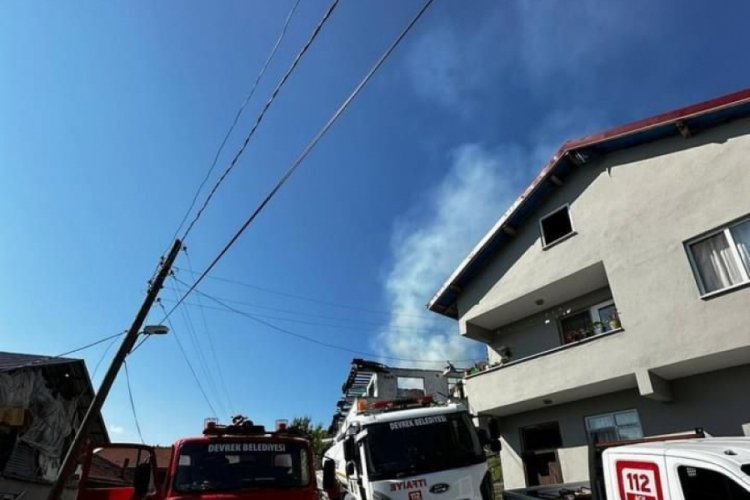 Zonguldak'ta korkutan yangın