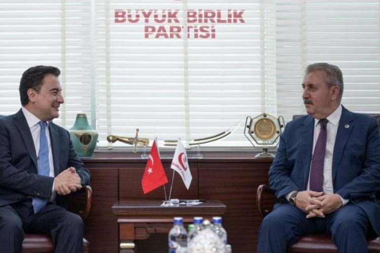 BBP lideri Destici ile DEVA Partisi lideri Babacan bir araya geldi 