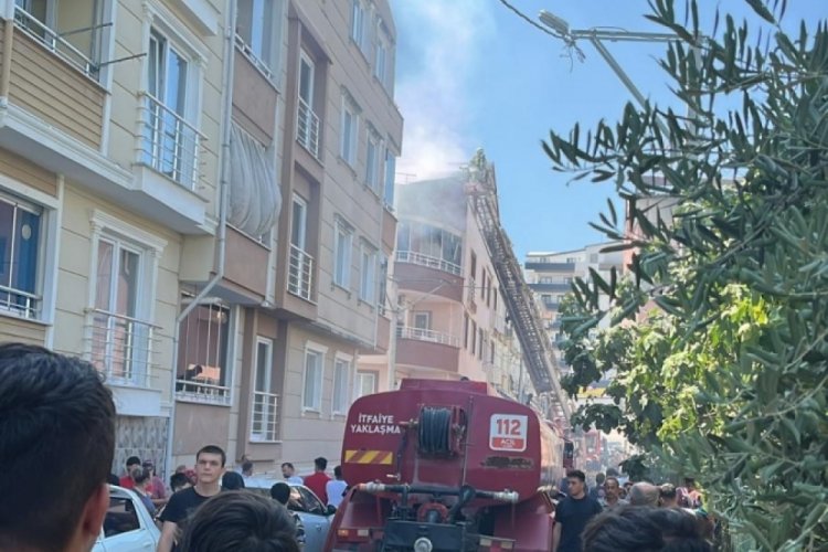 Bursa'da evde yangın &ccedil;ıktı!