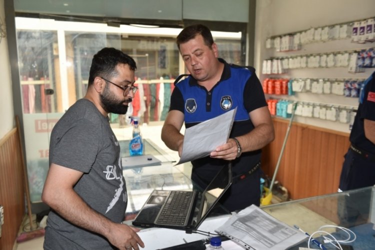 Yenişehir Belediyesi'nden Suriyeli işyerlerine denetim! Başkan &Ouml;zel kararlılık s&ouml;z&uuml; verdi