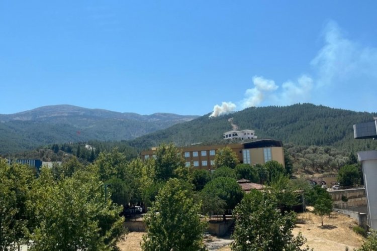 Manisa'da Spil Dağında korkutan yangın