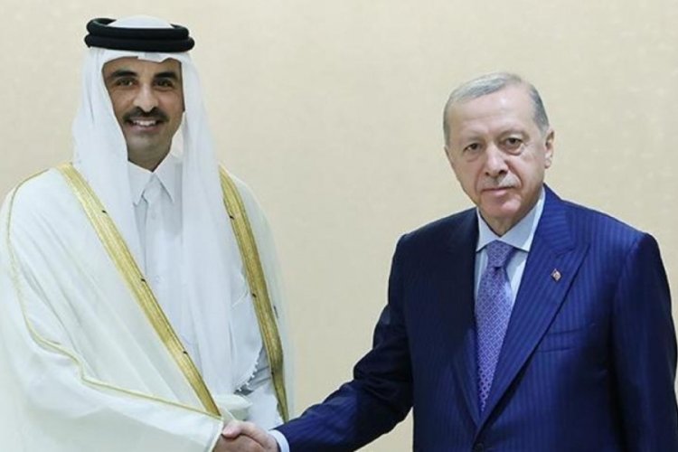 Cumhurbaşkanı Erdoğan ile Al Sani bir araya geldi