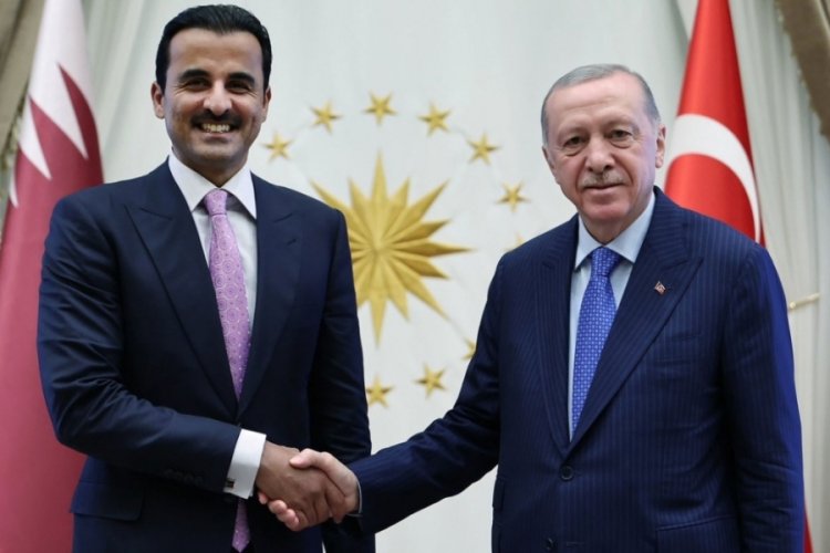 Cumhurbaşkanı Erdoğan, Katar Emiri Al Sani ile bir araya geldi