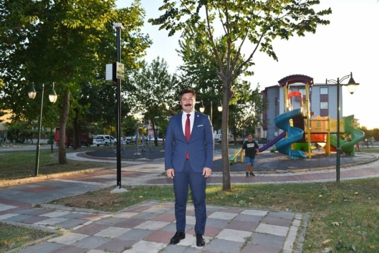 Bursa Yenişehir'de parklar 7/24 g&ouml;zetim altında