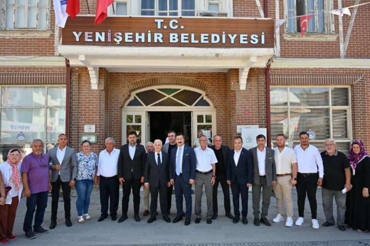 Başkan Bozbey'den Yenişehir Belediye Başkanı &Ouml;zel'e ziyaret