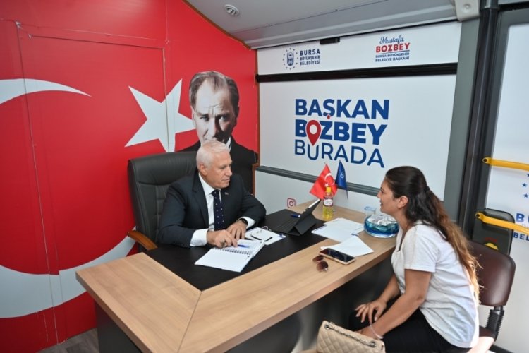 'Başkan Bozbey Burada' projesinin d&ouml;rd&uuml;nc&uuml; durağı Yenişehir oldu