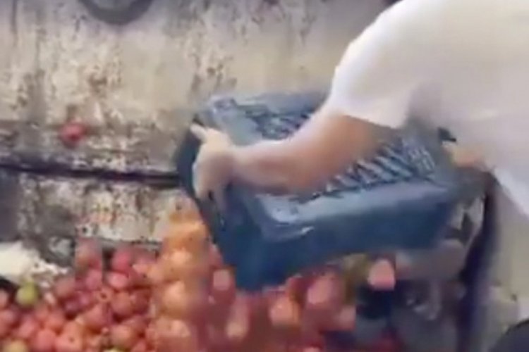 Burdur'da domatesleri &ccedil;&ouml;pe d&ouml;ken işletmeye 123 bin lira ceza