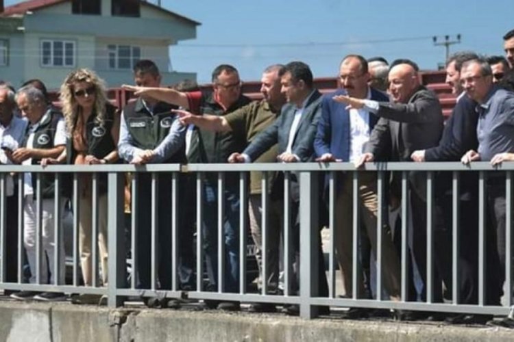 TBMM Plan ve B&uuml;t&ccedil;e Komisyonu Başkanı Muş, Terme &ccedil;ayı ıslah projesini inceledi