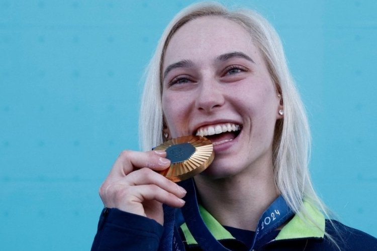 Sportif tırmanış kategorisinde altın madalya Slovenya'nın