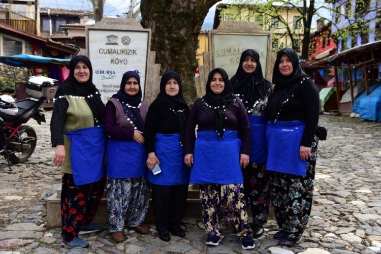 Bursa Yıldırım'da tarladan sofraya kadın eli