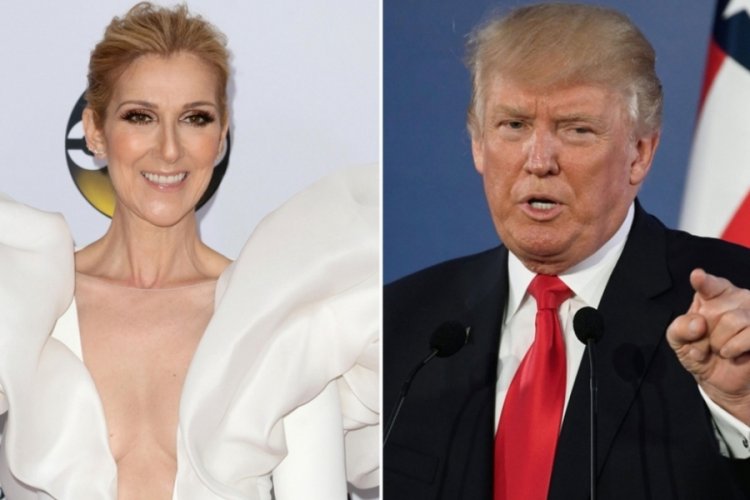 Celine Dion, şarkısını izinsiz kullanan Donald Trump'ı ti'ye aldı
