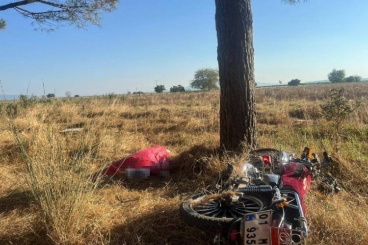 Bursa'da motosiklet ağaca &ccedil;arptı: 1 &ouml;l&uuml;