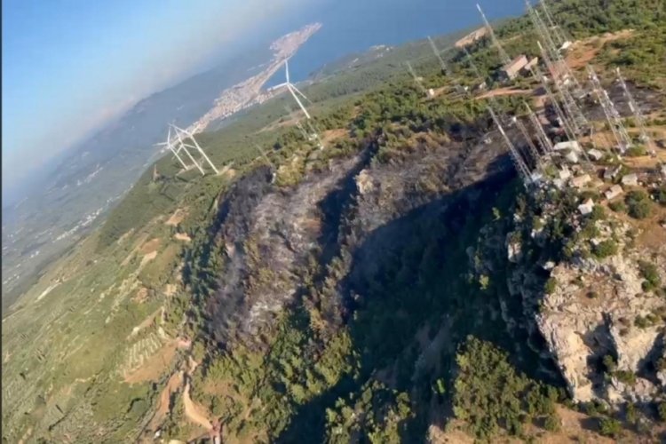 Bursa'da şehrin en g&uuml;zel ormanları k&uuml;l oldu, geriye gri g&ouml;r&uuml;nt&uuml; kaldı