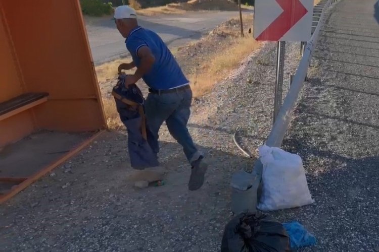 Drondan ka&ccedil;an şahsın tepkileri g&ouml;renleri g&uuml;ld&uuml;rd&uuml;