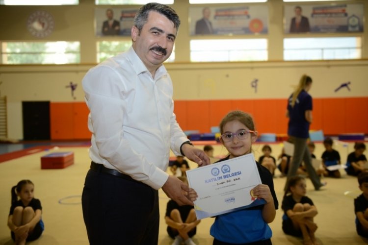 Yıldırım Belediyesi'nden 8 bin &ouml;ğrenciye jimnastik eğitimi!