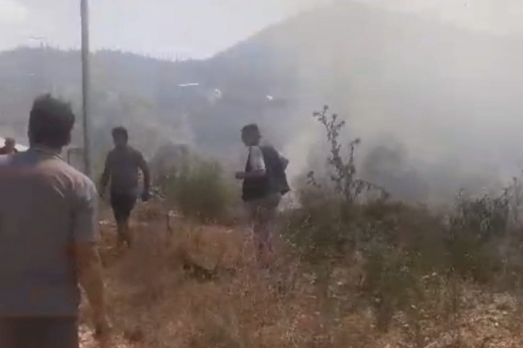 Bursa'da anız yangını!