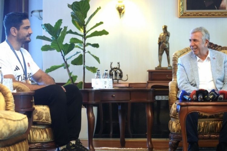 Mansur Yavaş, Taha Akg&uuml;l'&uuml; ağırladı, teşekk&uuml;r etti