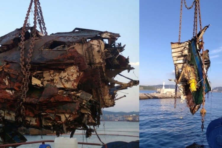 7 m&uuml;rettebatı kayıp olan Kafkametler'in enkazı kaldırıldı