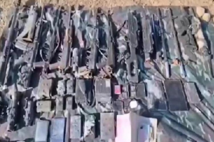 MSB duyurdu! Ter&ouml;ristlere ait &ccedil;ok sayıda m&uuml;himmat ele ge&ccedil;irildi