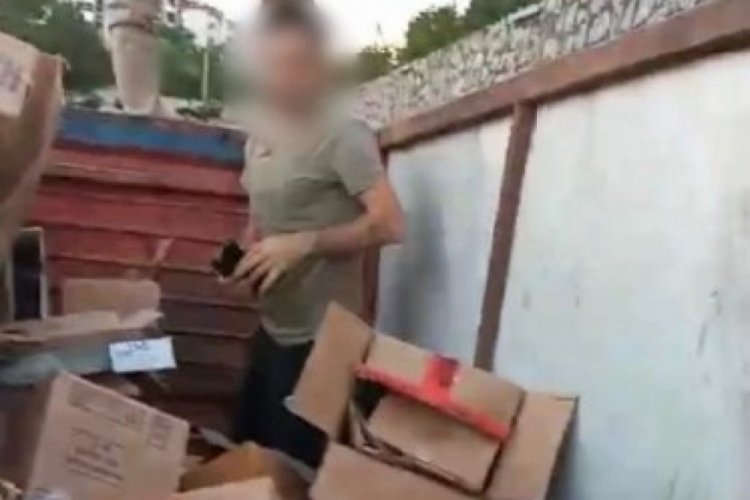 Karab&uuml;k'te firari ş&uuml;pheli kartonların i&ccedil;inden &ccedil;ıktı