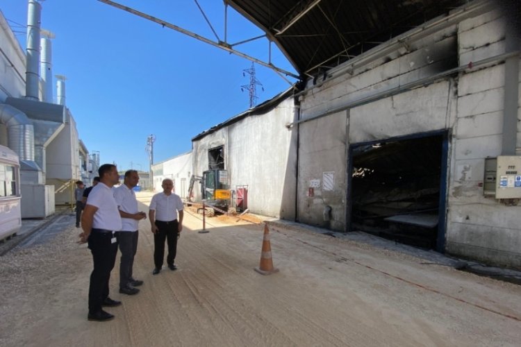 Orhangazi Kaymakamı yangın &ccedil;ıkan yat fabrikasını ziyaret etti