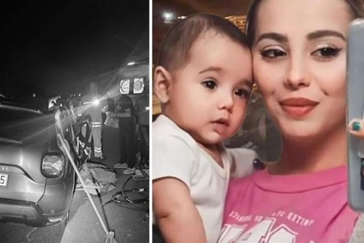Kazada &ouml;len anne B&uuml;şra Sime ve bebeği Miran Atlas son yolculuğuna uğurlandı