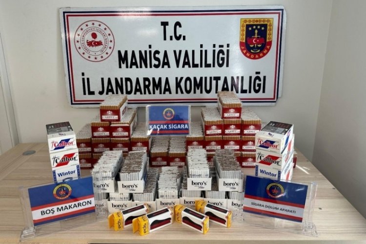 Manisa'da ka&ccedil;ak sigara operasyonu: İşyerinden 11 bin sarma sigara &ccedil;ıktı