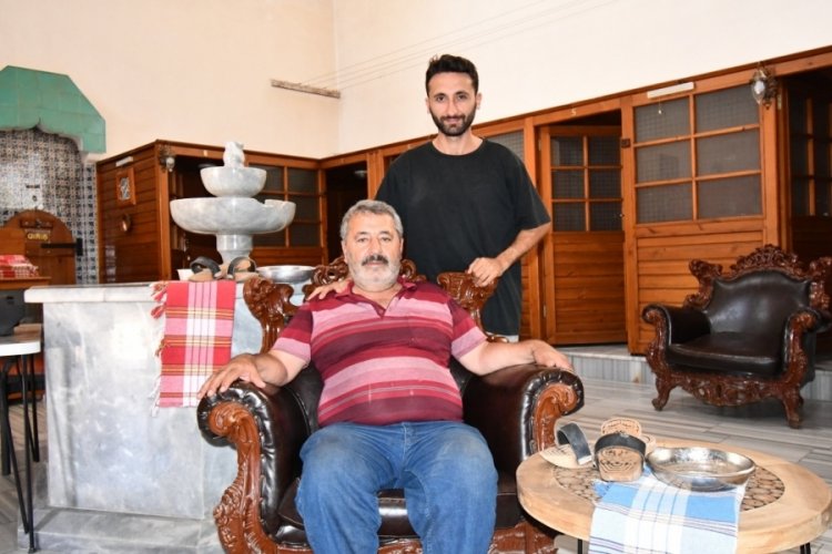 Bursa'da 500 Yıllık tarihi hamamda yarım asırlık hizmet