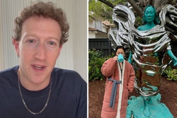 Mark Zuckerberg, eşinin heykelini yaptırdı