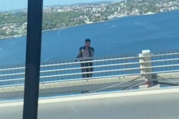 İstanbul'da 15 Temmuz Şehitler K&ouml;pr&uuml;s&uuml;'nde intihar girişimi!