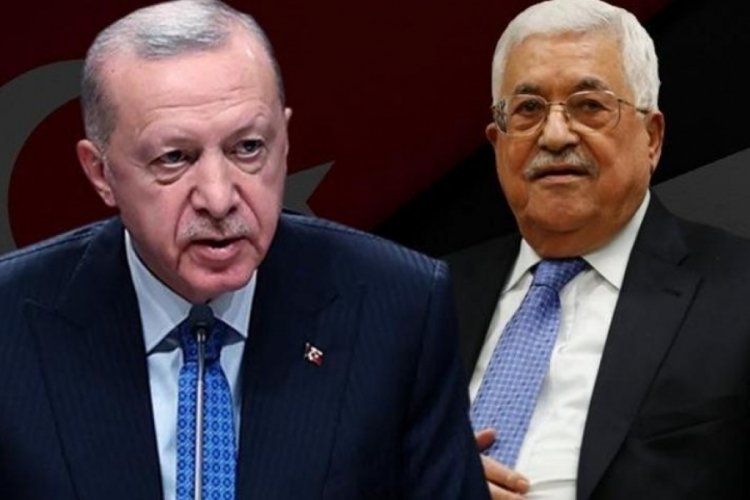 Cumhurbaşkanı Erdoğan Filistin Devlet Başkanı Abbas ile bir araya geldi