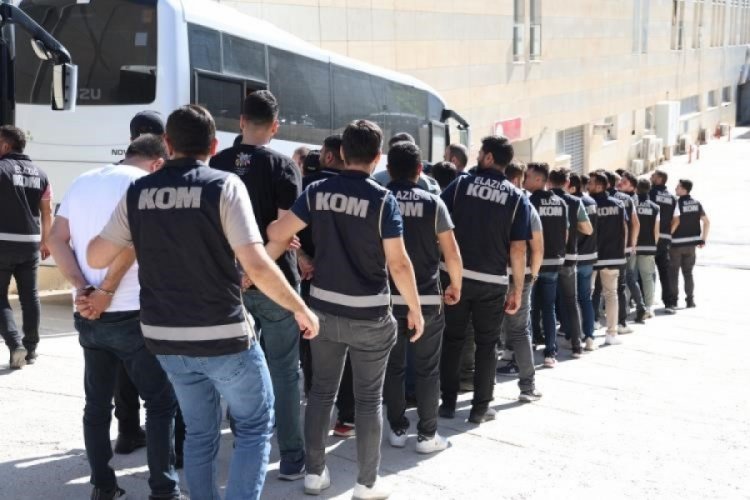 Elazığ'da Kuyu-16 operasyonunda 11 tutuklama
