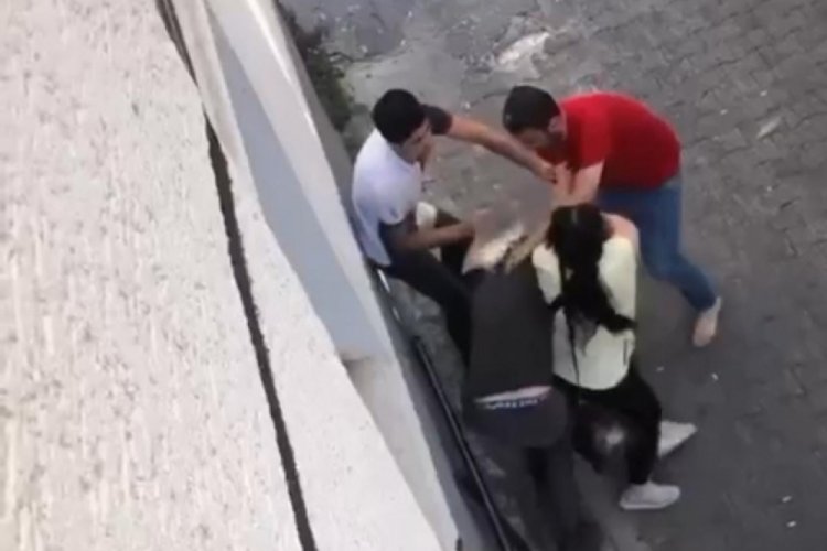 Bursa'da bor&ccedil; kavgasında yumruklar havada u&ccedil;uştu!