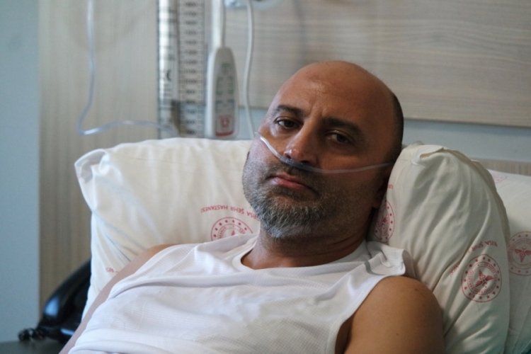 Bursa'da mangal yaparken yanan adam taburcu edildi