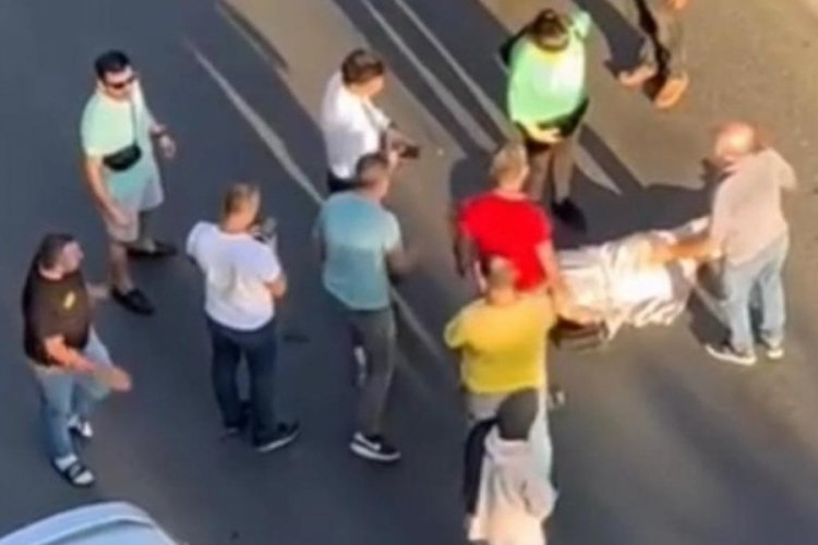 Tekirdağ'da motosikletin &ccedil;arptığı kadın yaralandı