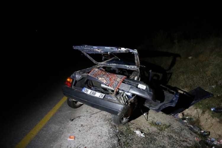 Kastamonu'da otomobil takla attı: 1'i ağır 5 yaralı