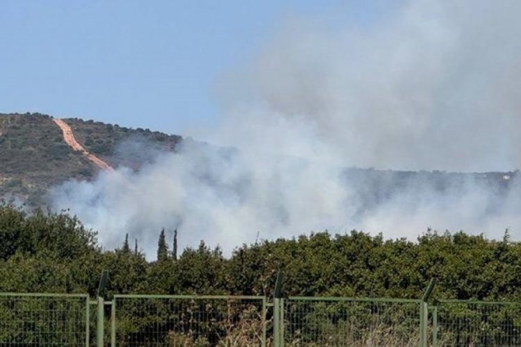 Tuzla'da askeri alanda yangın &ccedil;ıktı!