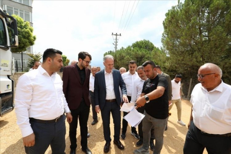 İneg&ouml;l Belediyesi, Esentepe Mahallesi'nde asfalt &ccedil;alışmalarına başladı