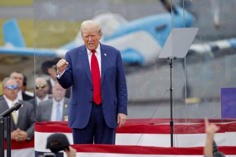 Trump camın arkasından seslendi!