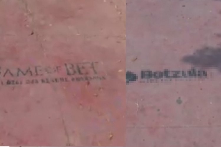 Kaldırımları yasa dışı bahis sitelerinin reklamlarıyla doldurdular!