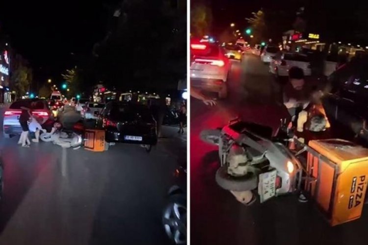 İzmir'de karısını yerde g&ouml;rd&uuml;, kuryeye saldırdı!